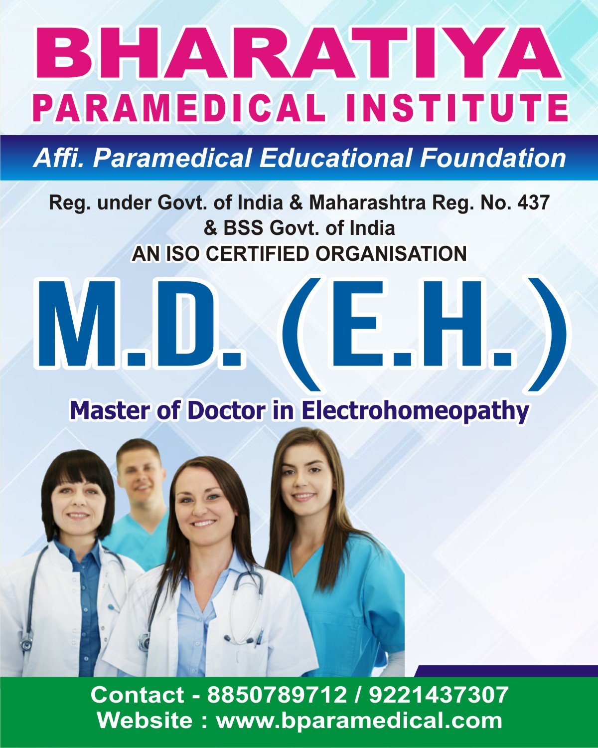 M.D. (E.H.) (Master of Doctor in Electrohomeopathy)